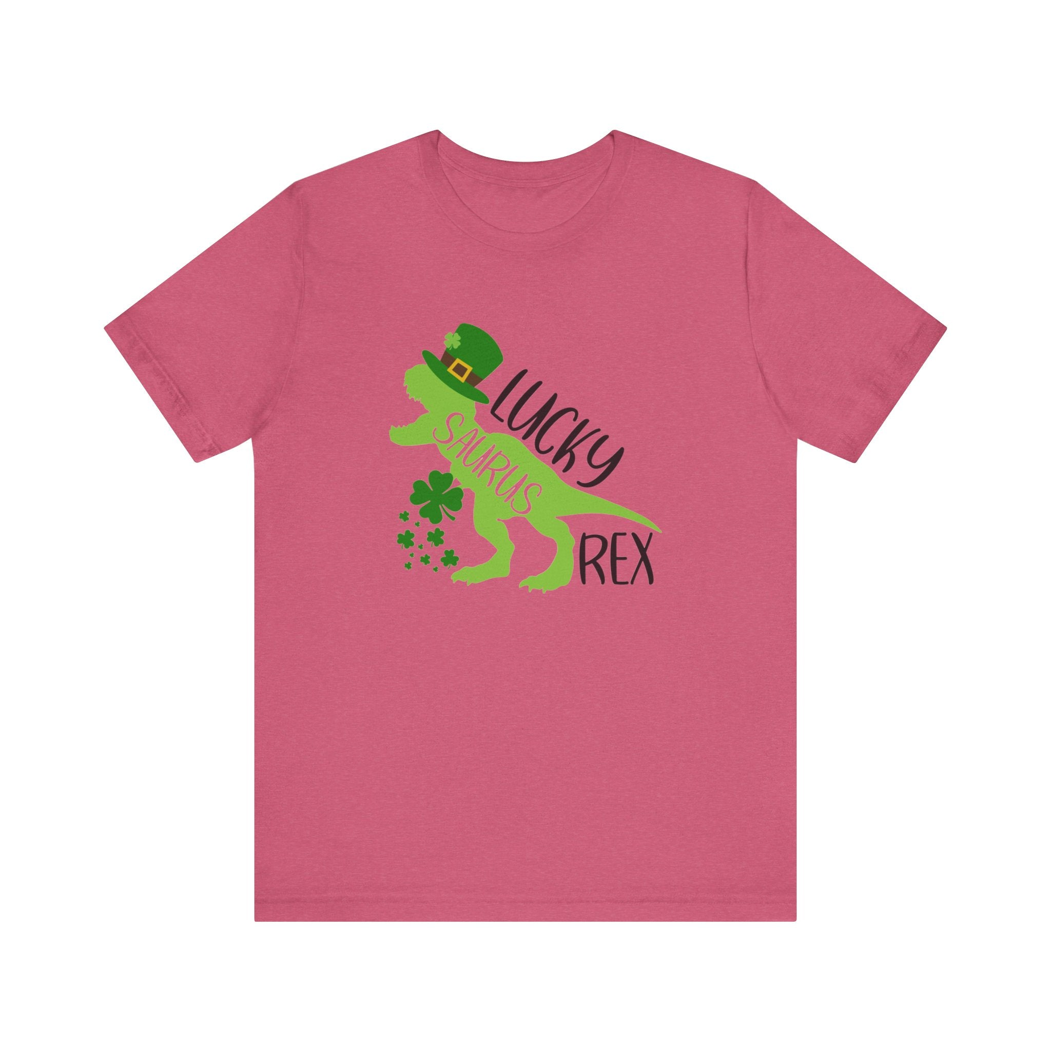 Lucky Saurus Rex T-Shirt — St. Patrick’s Day Kids & Adult Funny Dinosaur Tee