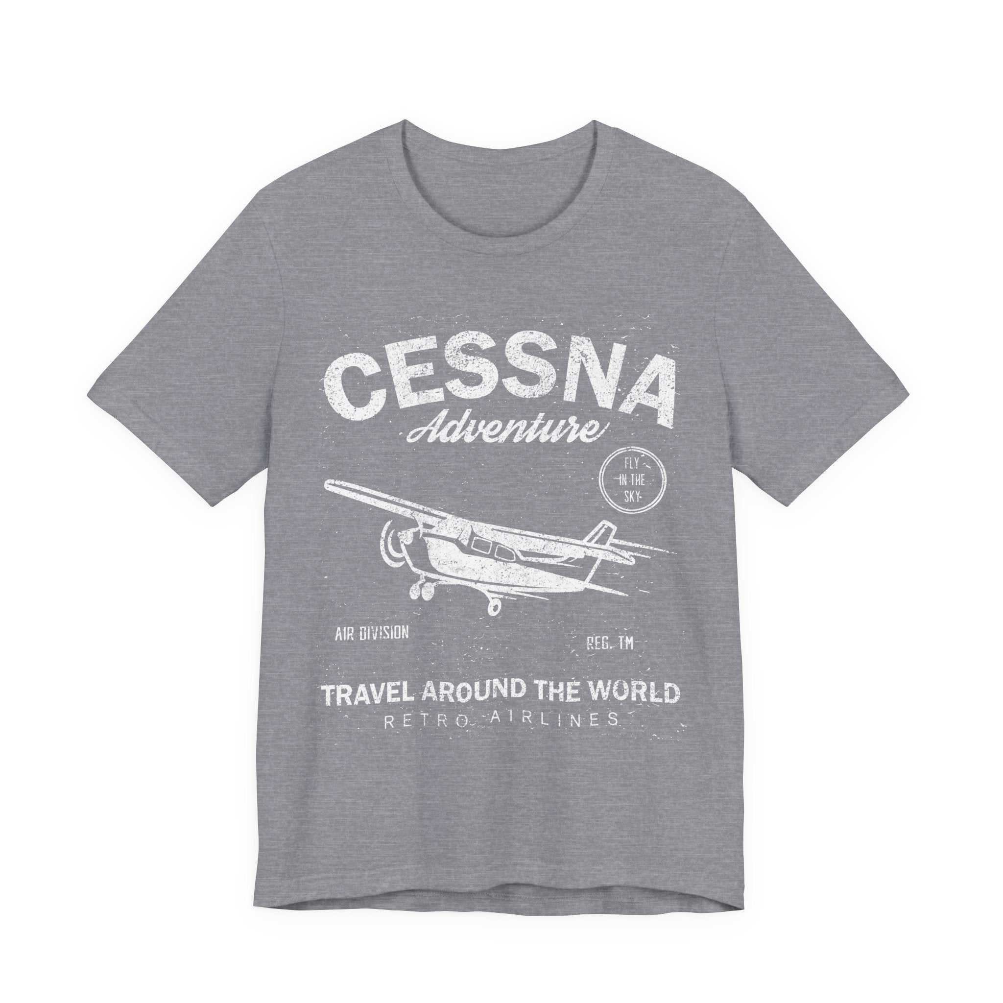 Cessna Adventure Vintage Plane T-Shirt