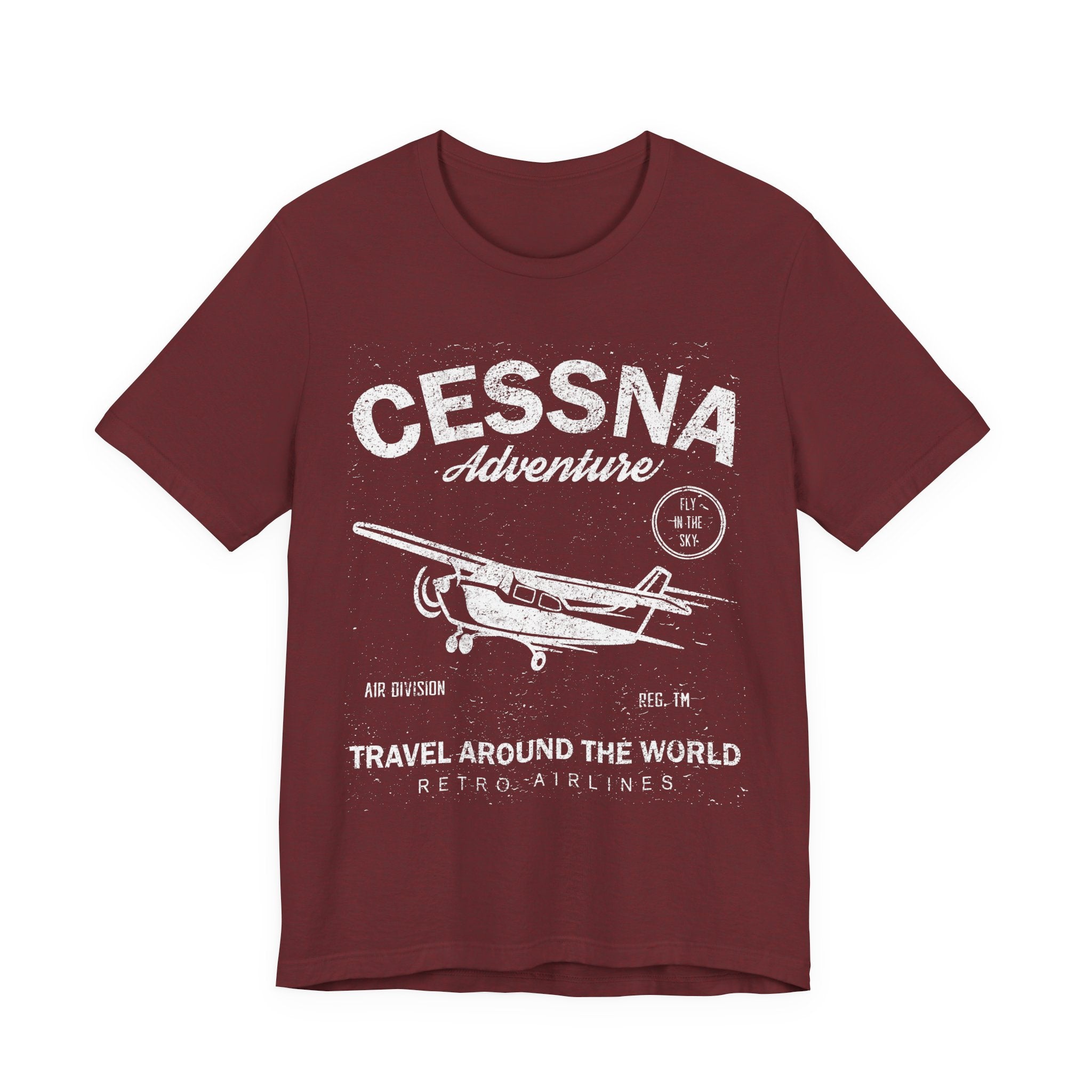 Cessna Adventure Vintage Plane T-Shirt