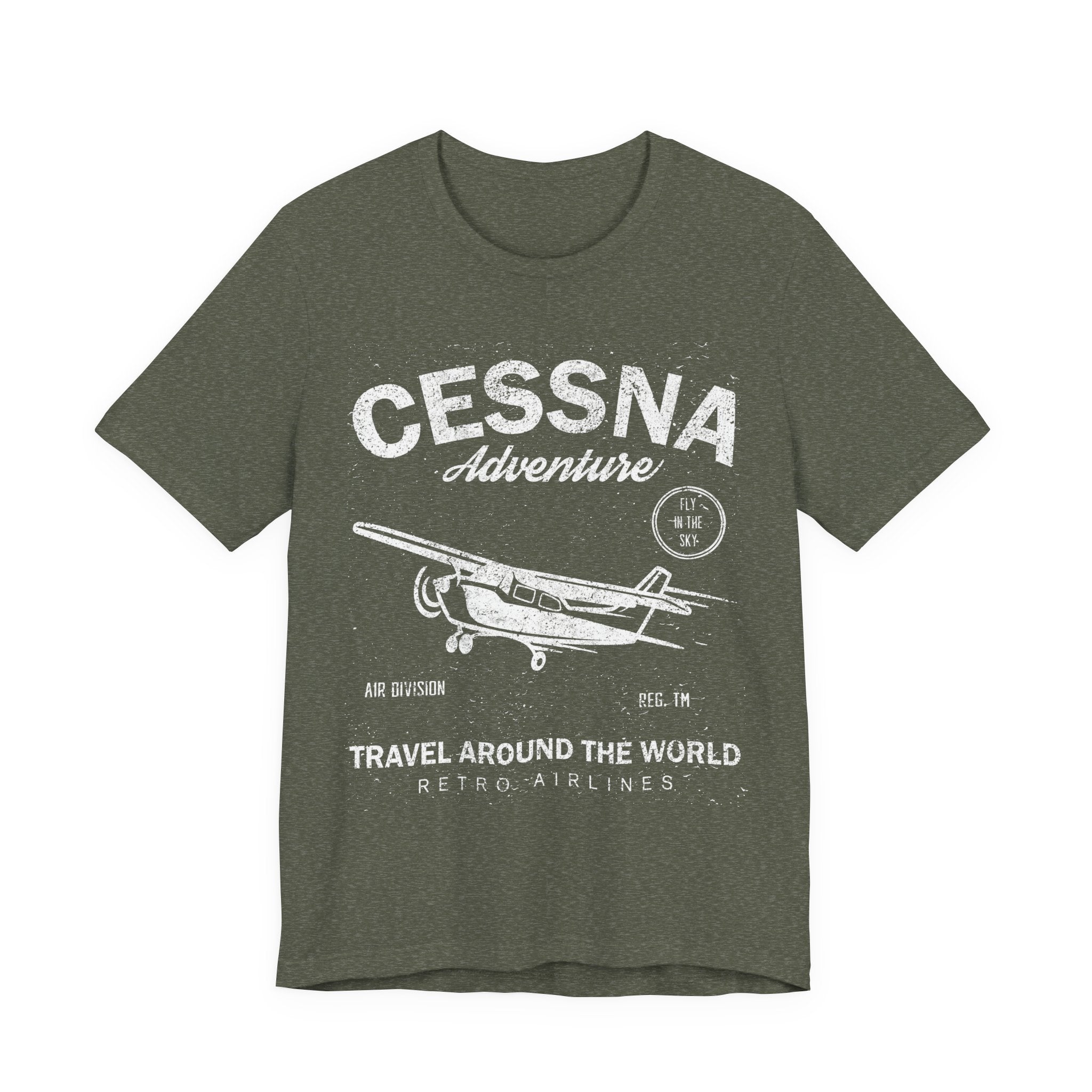 Cessna Adventure Vintage Plane T-Shirt