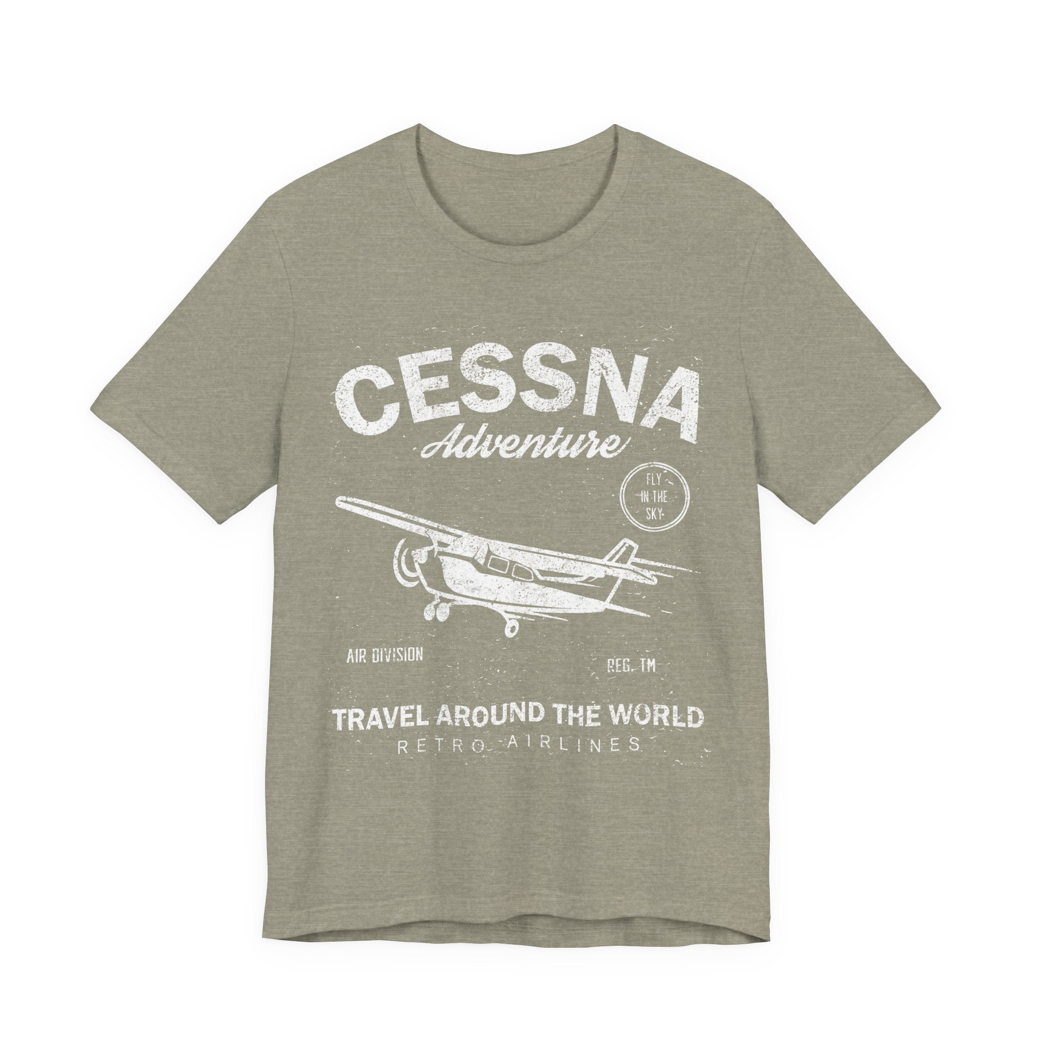 Cessna Adventure Vintage Plane T-Shirt