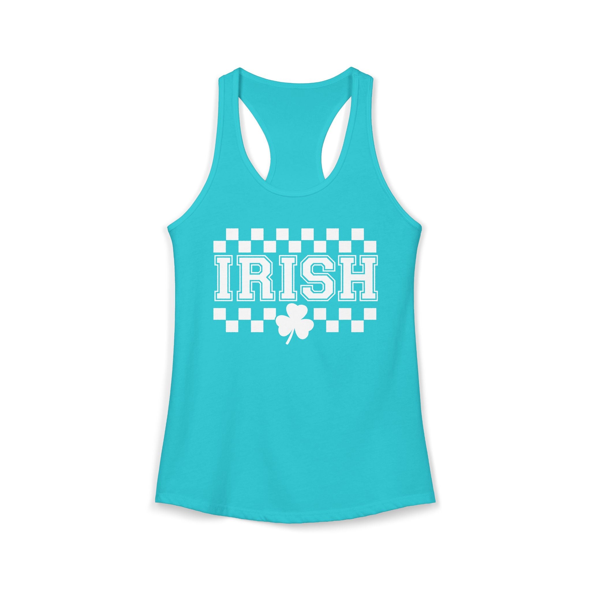 Women's Irish Check Racerback Tank