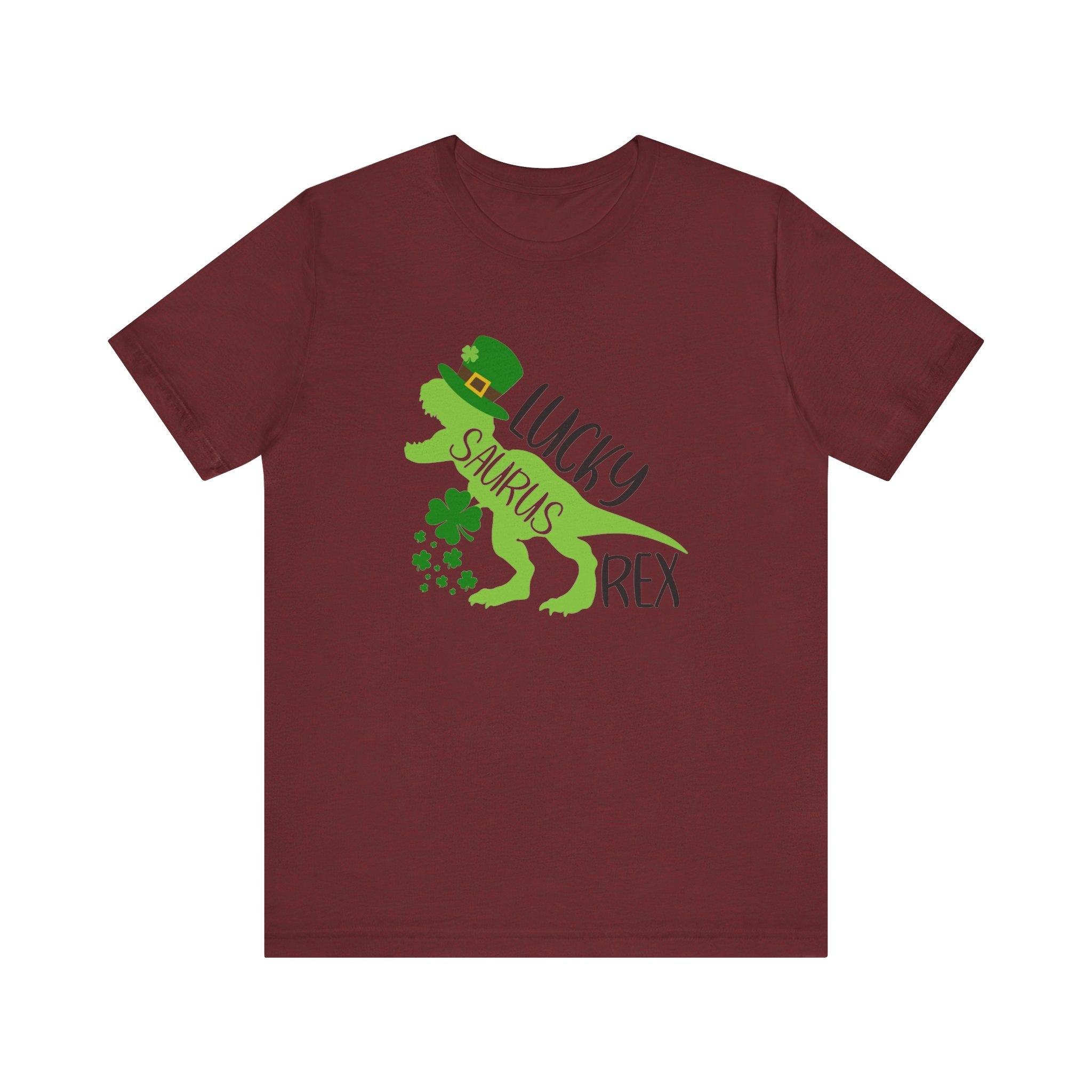 Lucky Saurus Rex T-Shirt — St. Patrick’s Day Kids & Adult Funny Dinosaur Tee