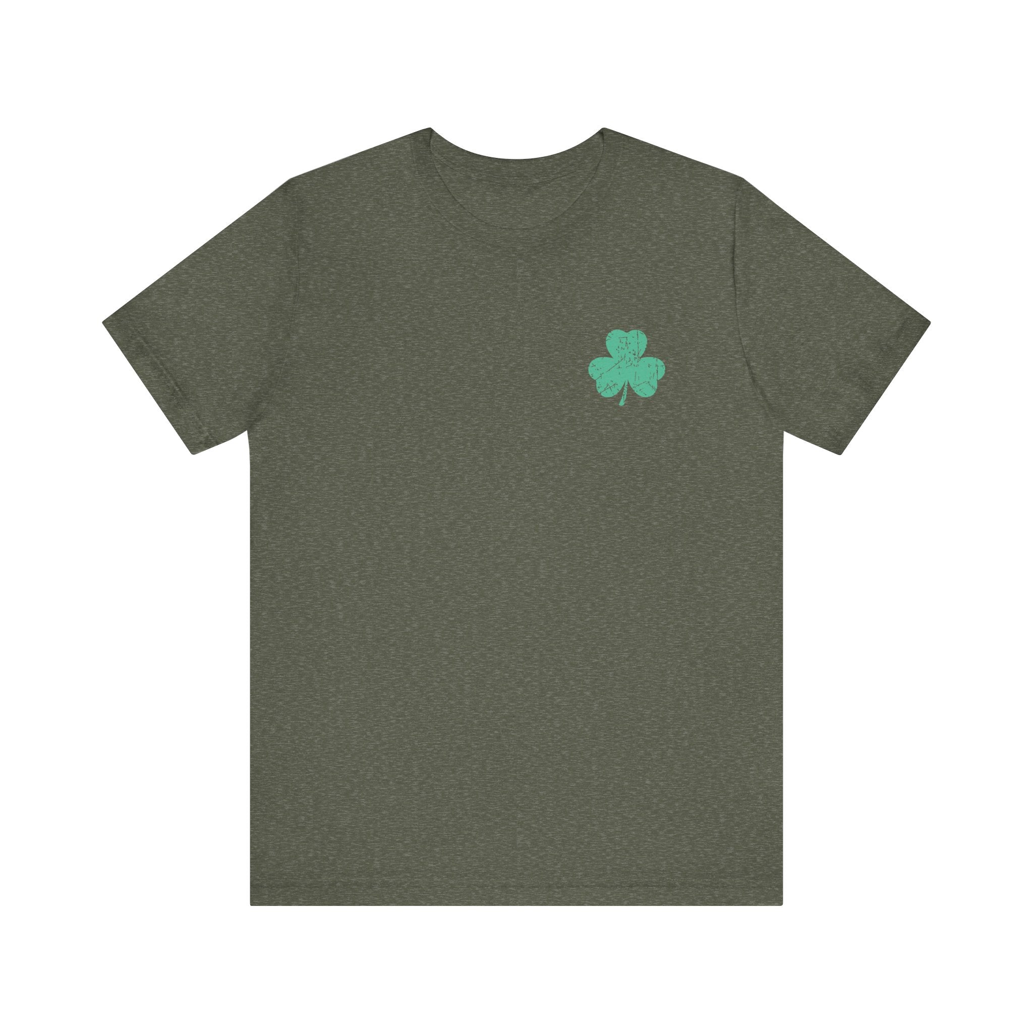 Shamrock Pocket Tee - Minimal St. Patrick's Day Clover T‑Shirt