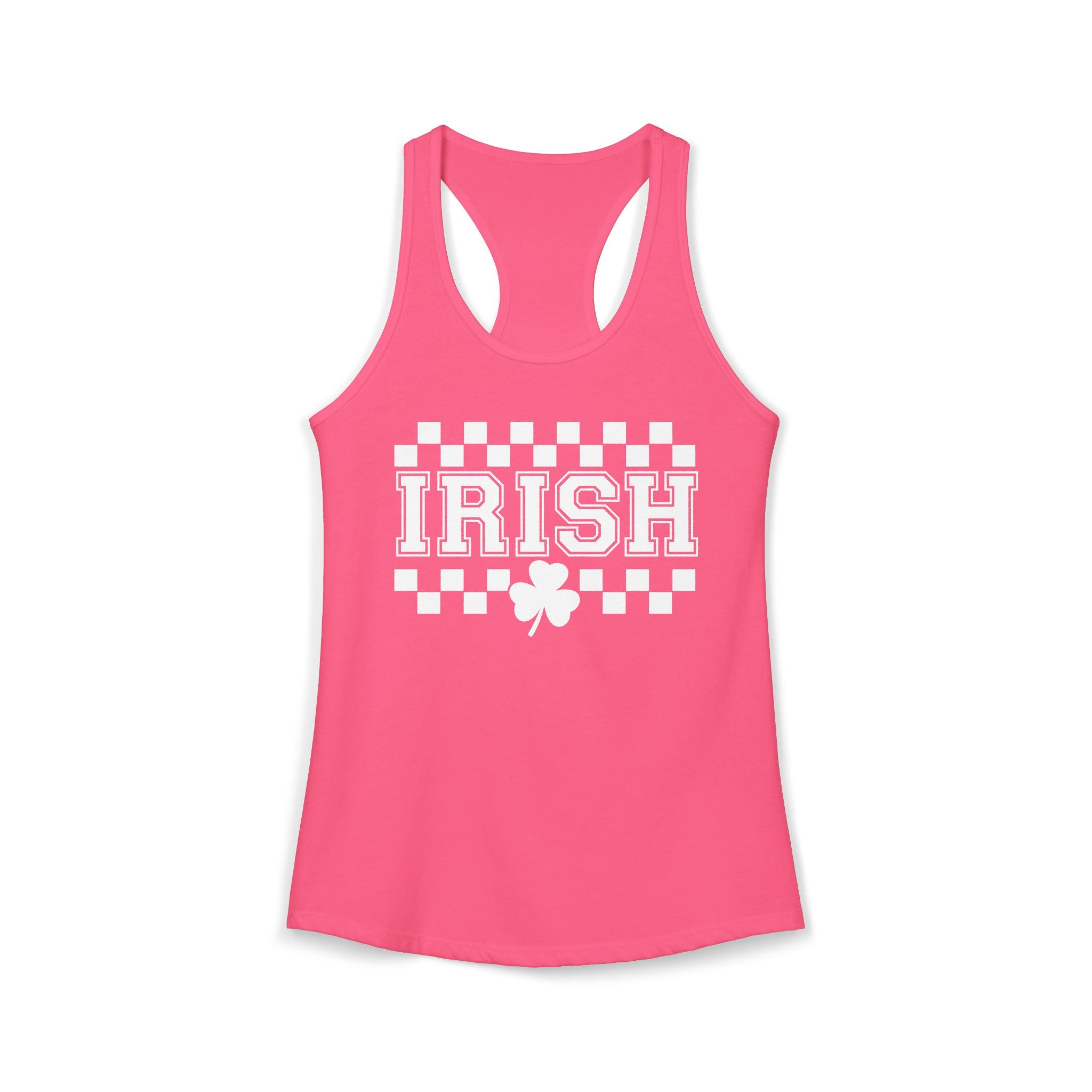 Women's Irish Check Racerback Tank