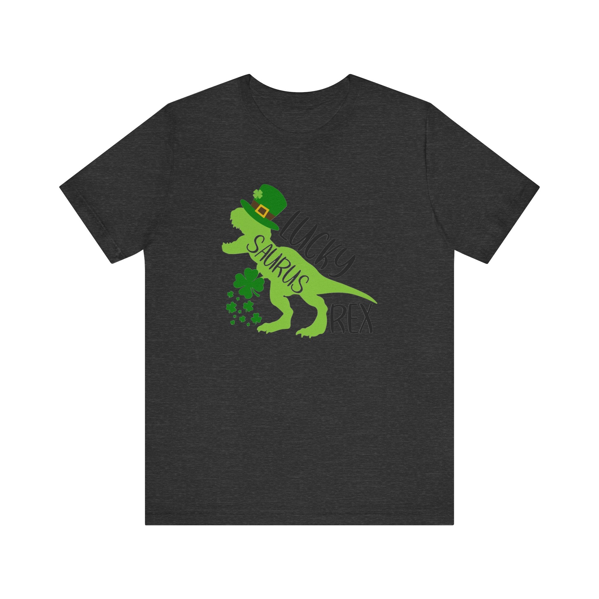Lucky Saurus Rex T-Shirt — St. Patrick’s Day Kids & Adult Funny Dinosaur Tee