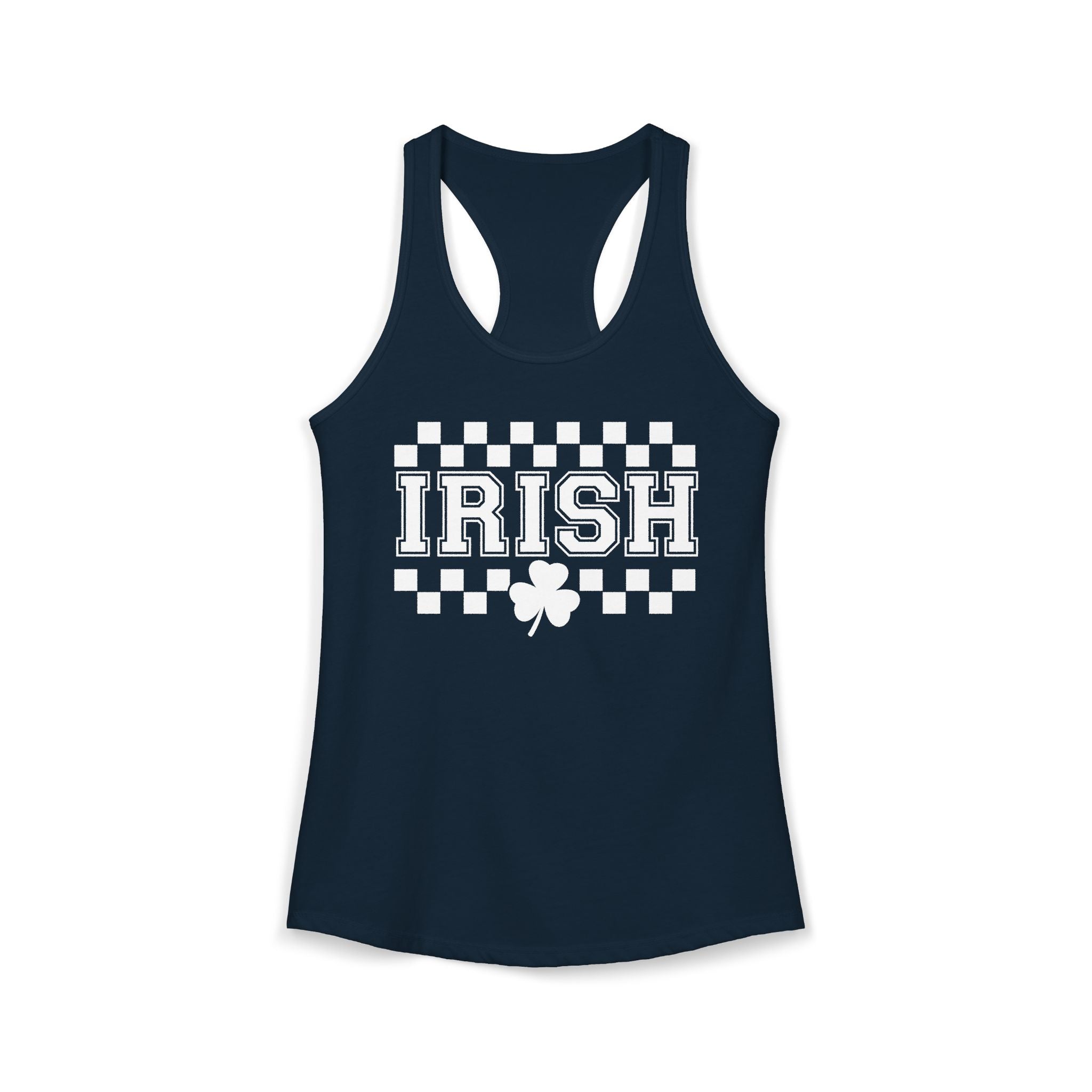 Women's Irish Check Racerback Tank